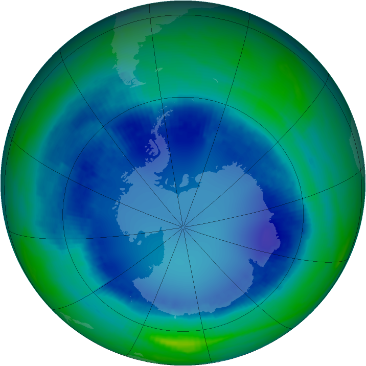 Ozone Map 2000-08-14